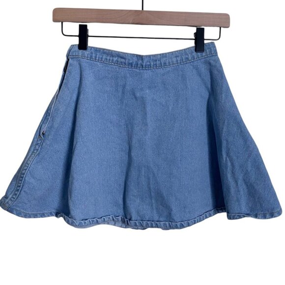 American Apparel Light Wash Denim Circle Skirt - Size XS - Picture 3 of 7